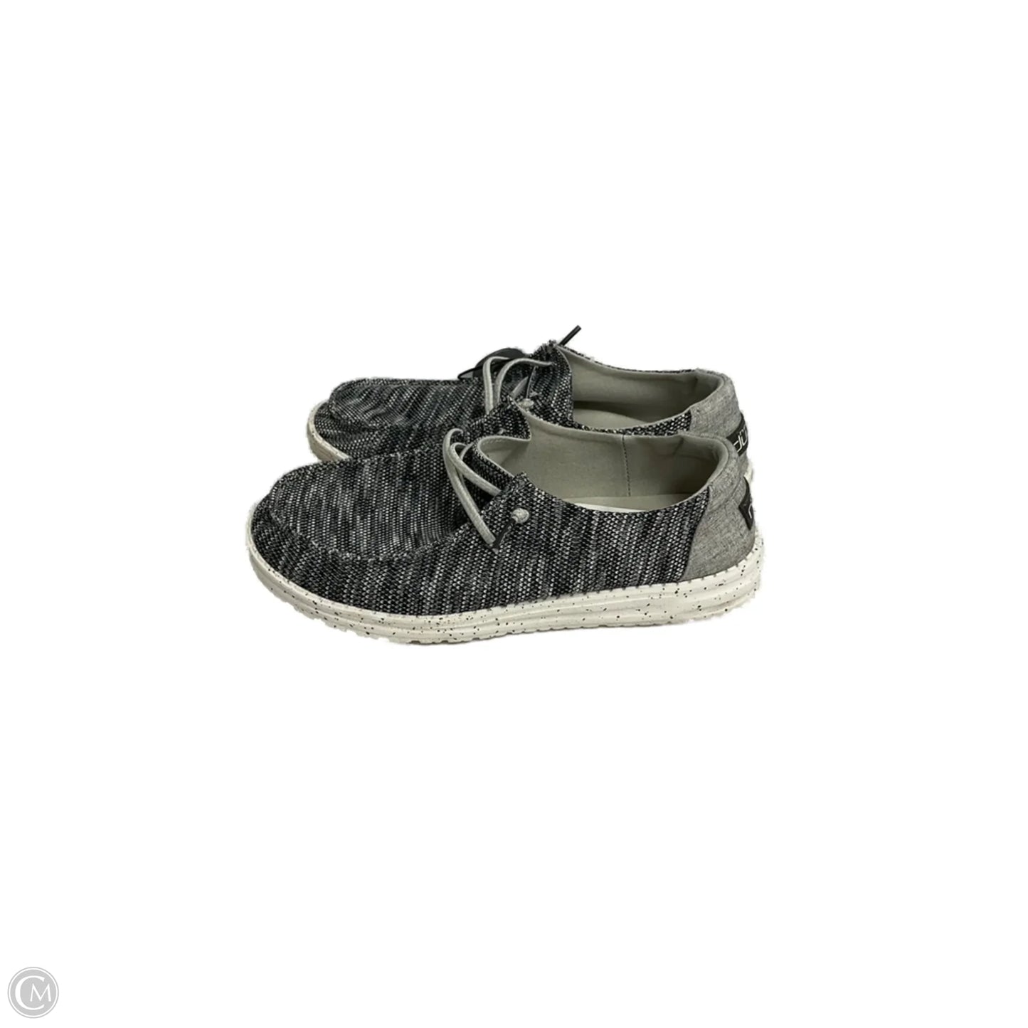 Shoes Flats By Hey Dude In Grey, Size: 8