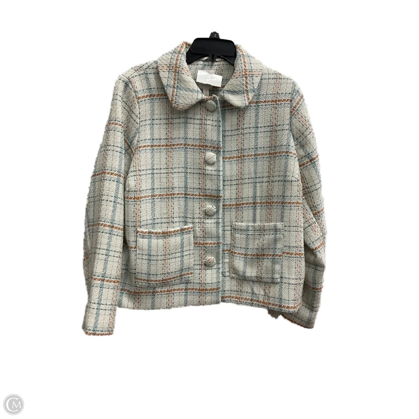 Blazer By Lc Lauren Conrad In Plaid Pattern, Size: Xl