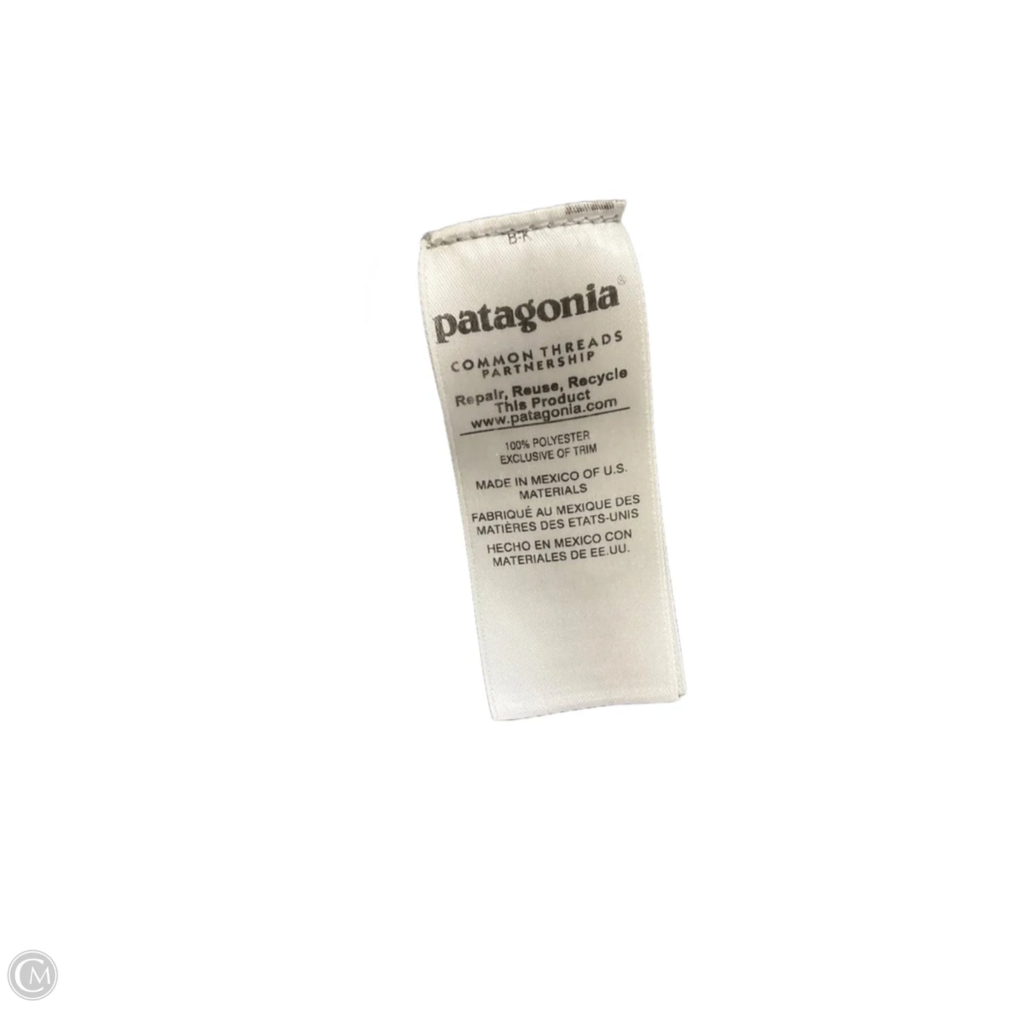 Athletic Top Long Sleeve Collar By Patagonia In Grey, Size: S