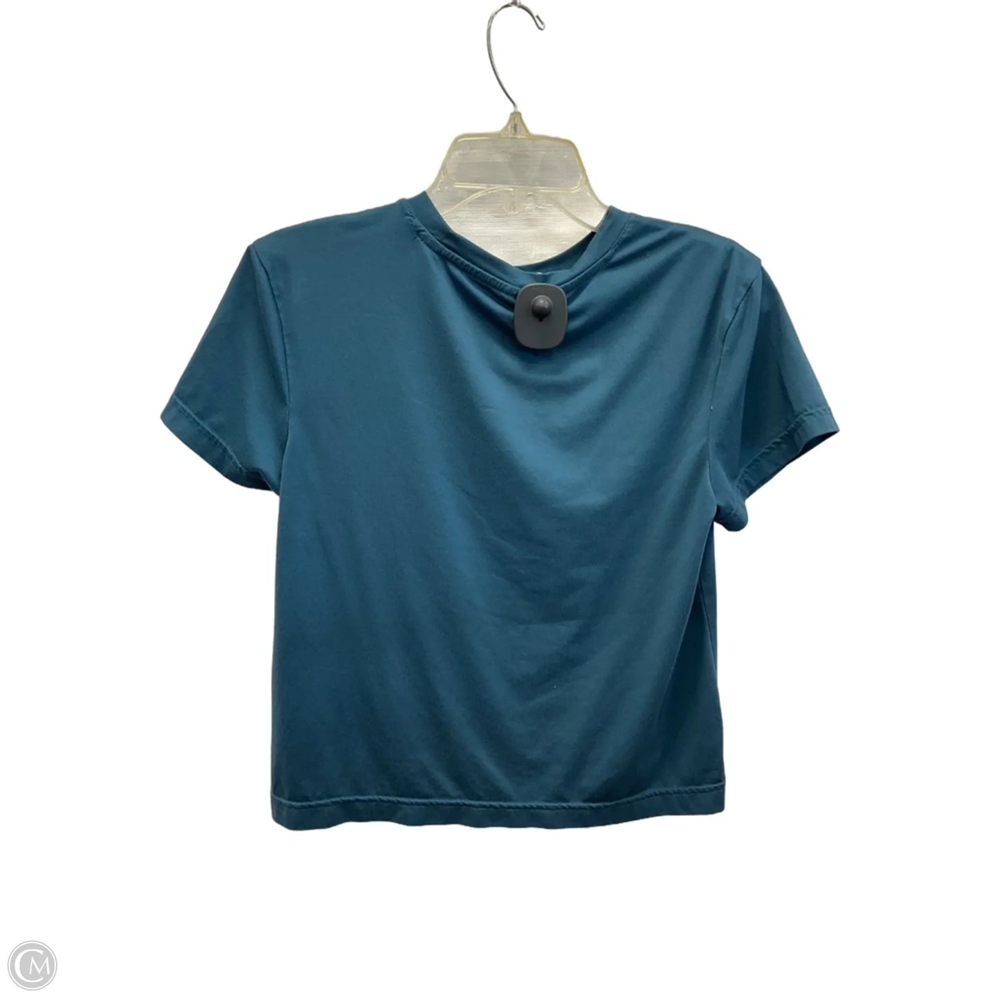 Athletic Top Short Sleeve By Adidas In Blue, Size: S