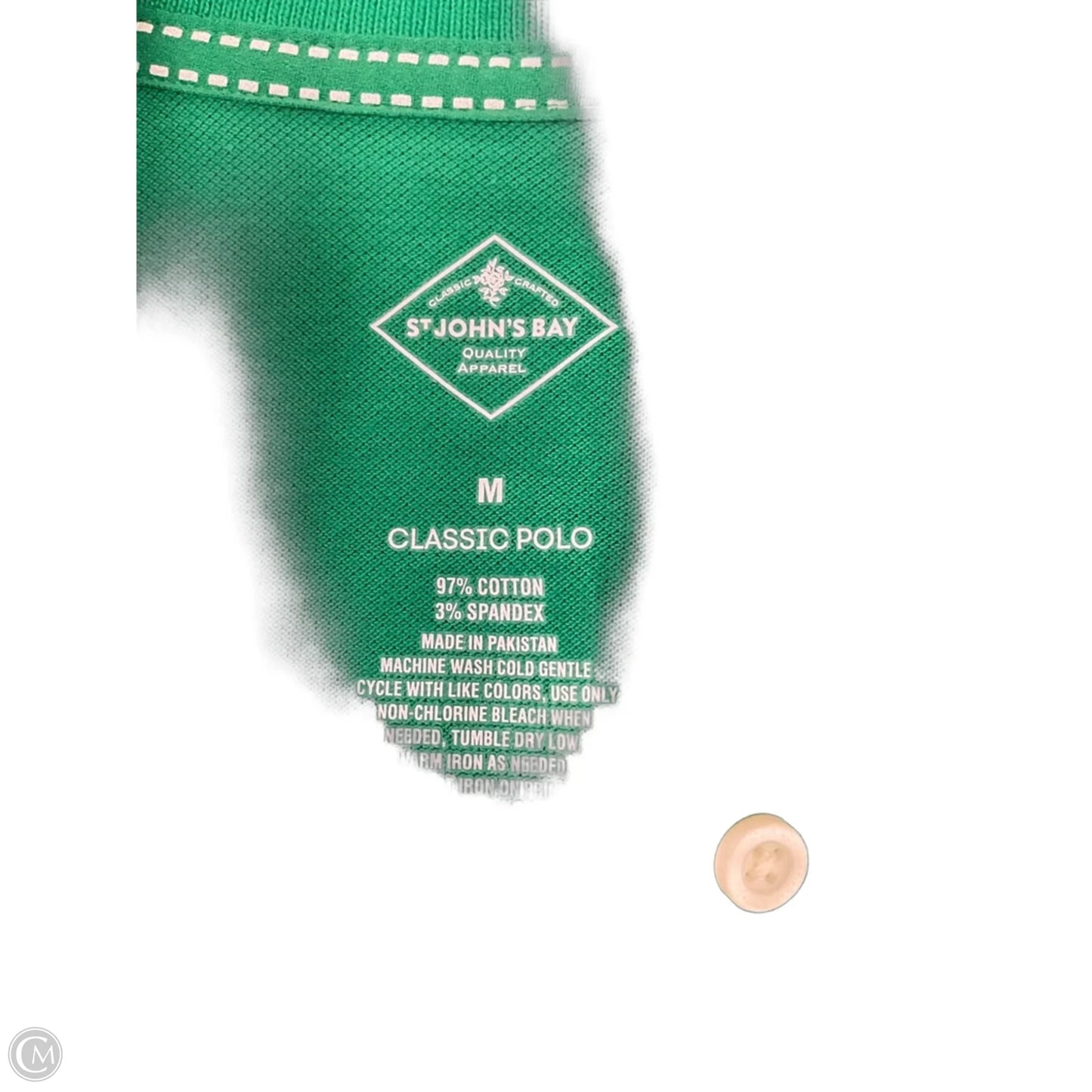 Top Short Sleeve By St Johns Bay In Green, Size: M