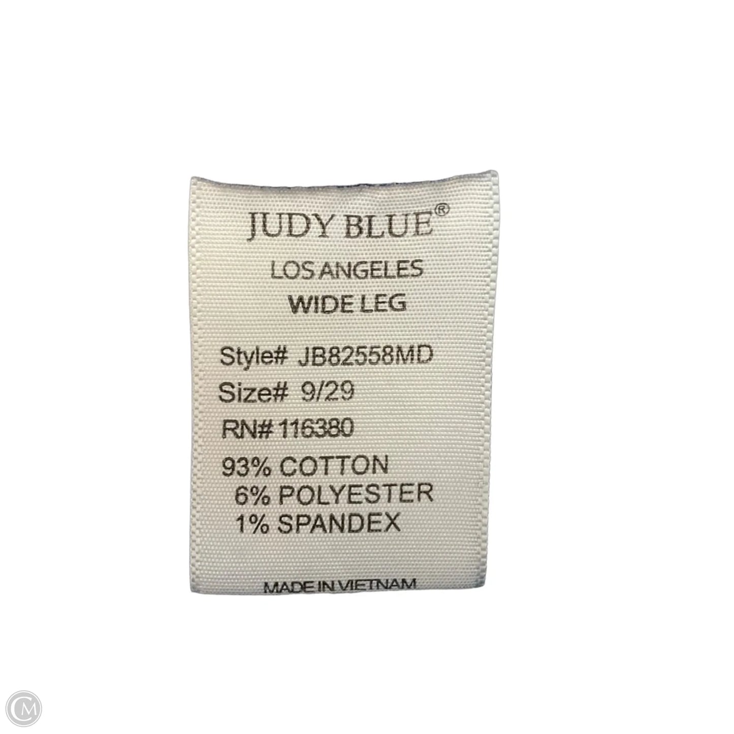 Jeans Wide Leg By Judy Blue In Blue Denim, Size: 6