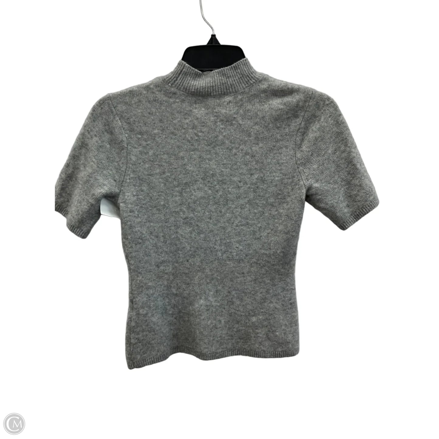 Top Short Sleeve By Abercrombie And Fitch In Grey, Size: S