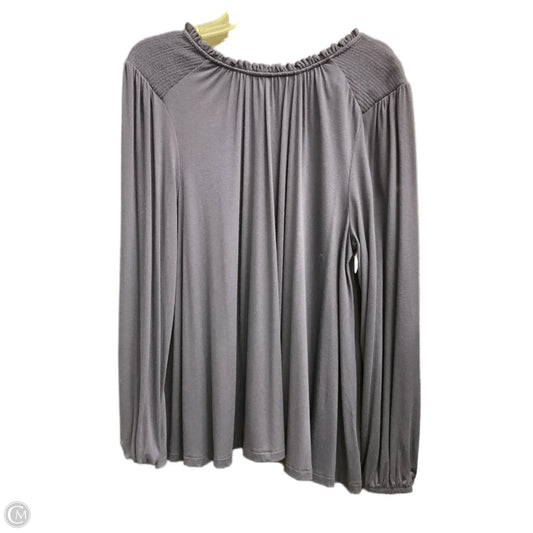 Top Long Sleeve By Lane Bryant In Blue, Size: 16