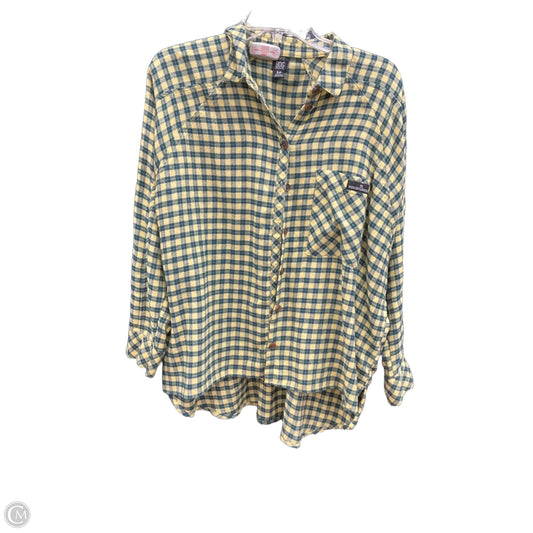Blouse Long Sleeve By Bdg In Yellow, Size: S