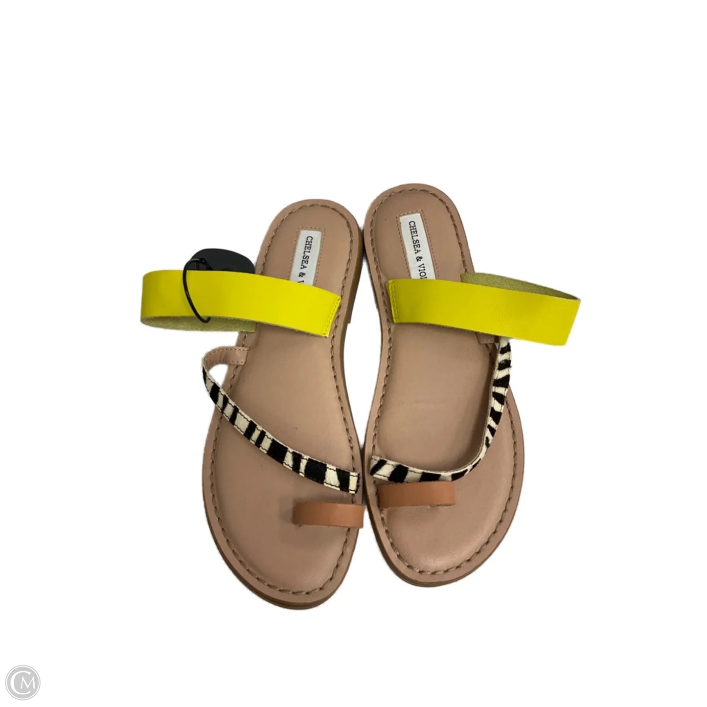 Sandals Flip Flops By Chelsea And Violet In Yellow, Size: 7