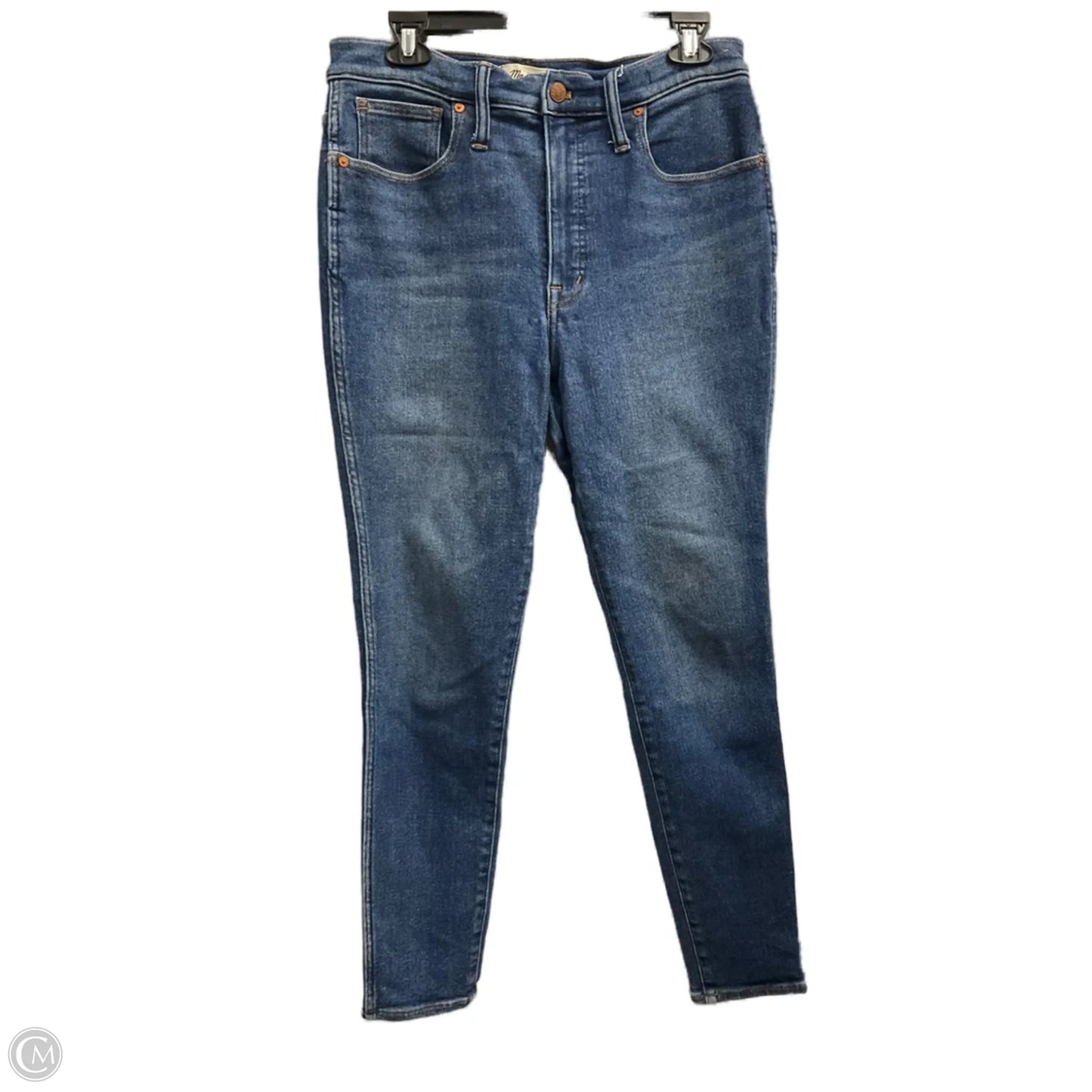 Jeans Skinny By Madewell In Blue, Size: 10