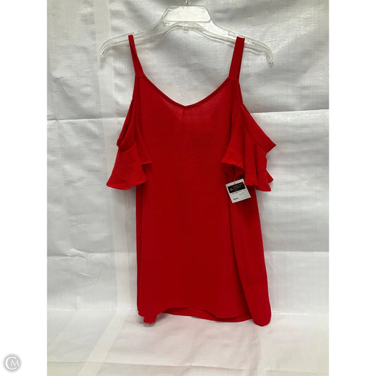 Top Short Sleeve By Clothes Mentor In Red, Size: M