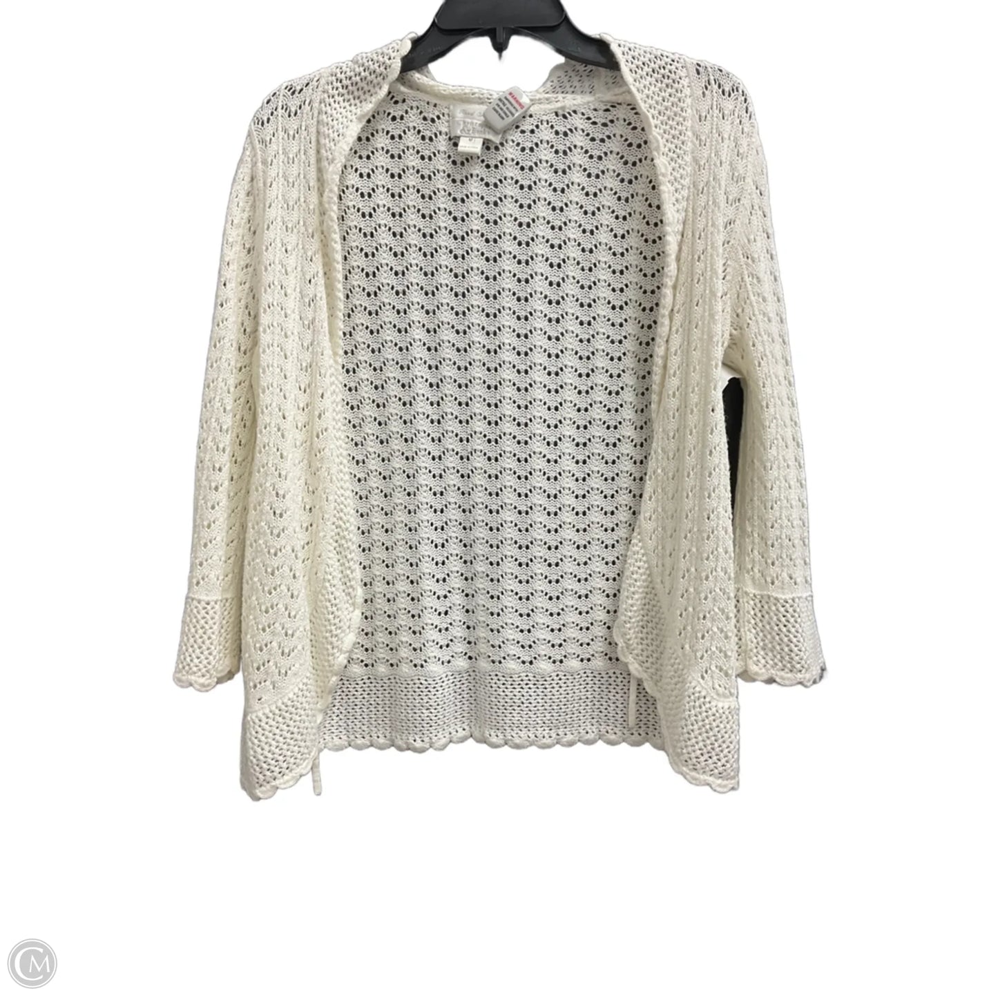 Cardigan By Christopher And Banks In Cream, Size: M