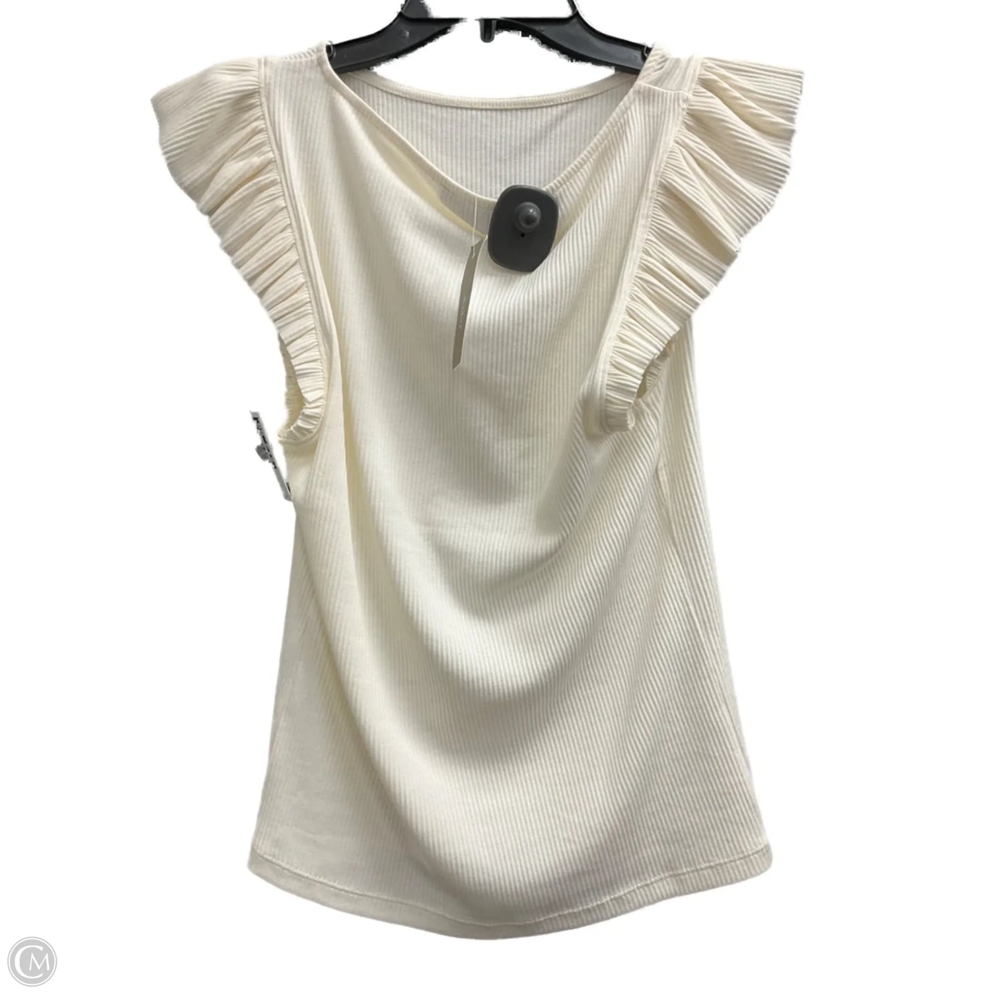 Top Sleeveless By J. Crew In Cream, Size: S