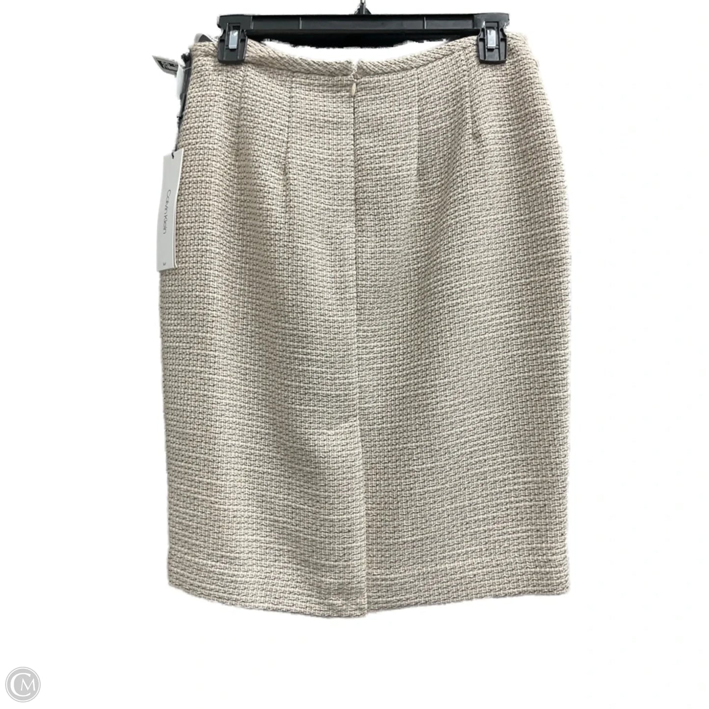 Skirt Midi By Calvin Klein In Cream, Size: 4