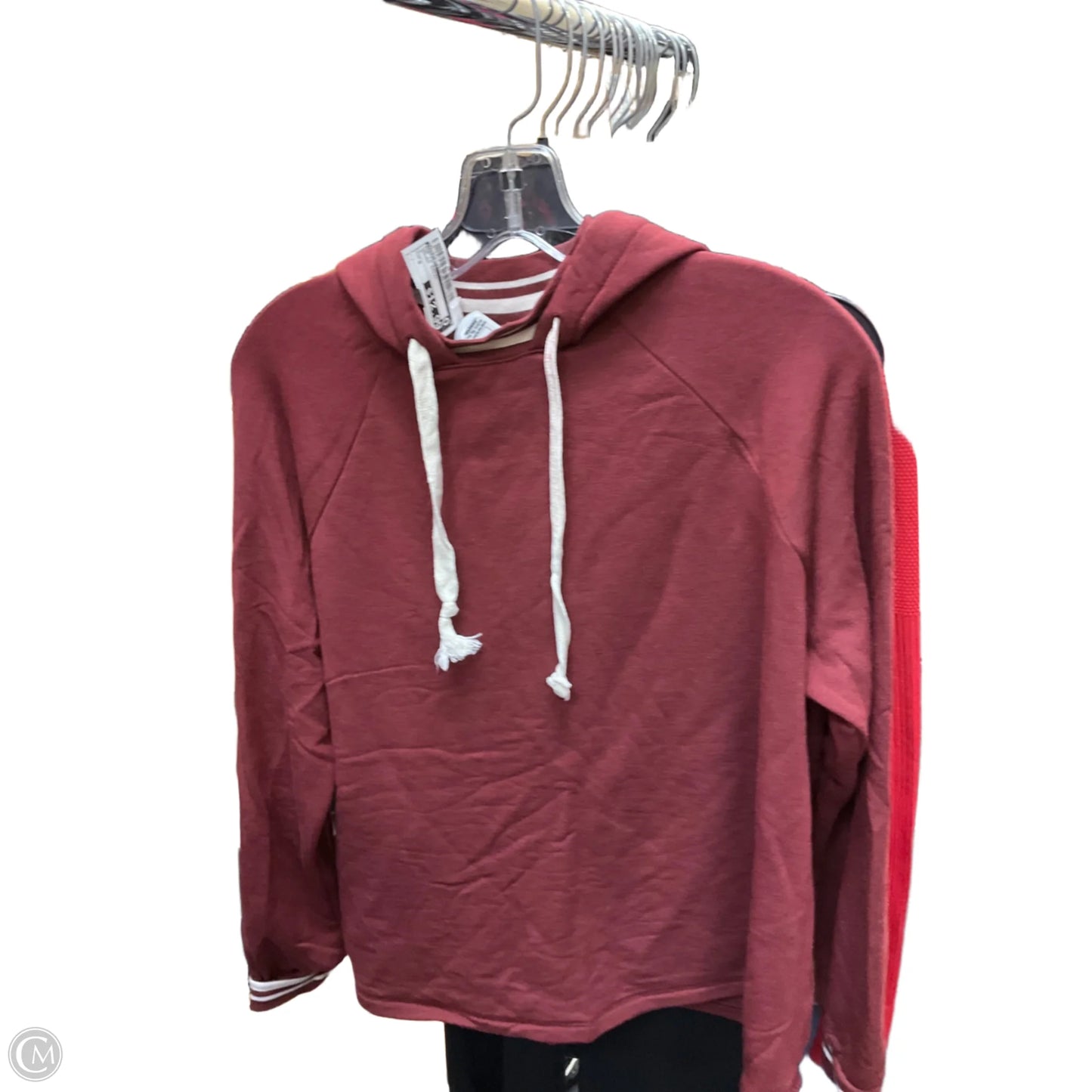 Top Long Sleeve Basic By Madewell In Maroon, Size: S