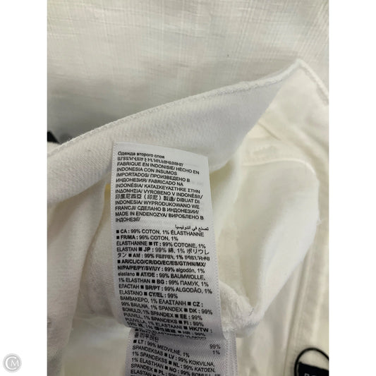 Jeans Flared By Gap In White Denim, Size: 12