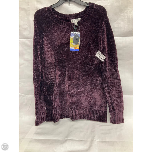 Sweater By Orvis In Purple, Size: L
