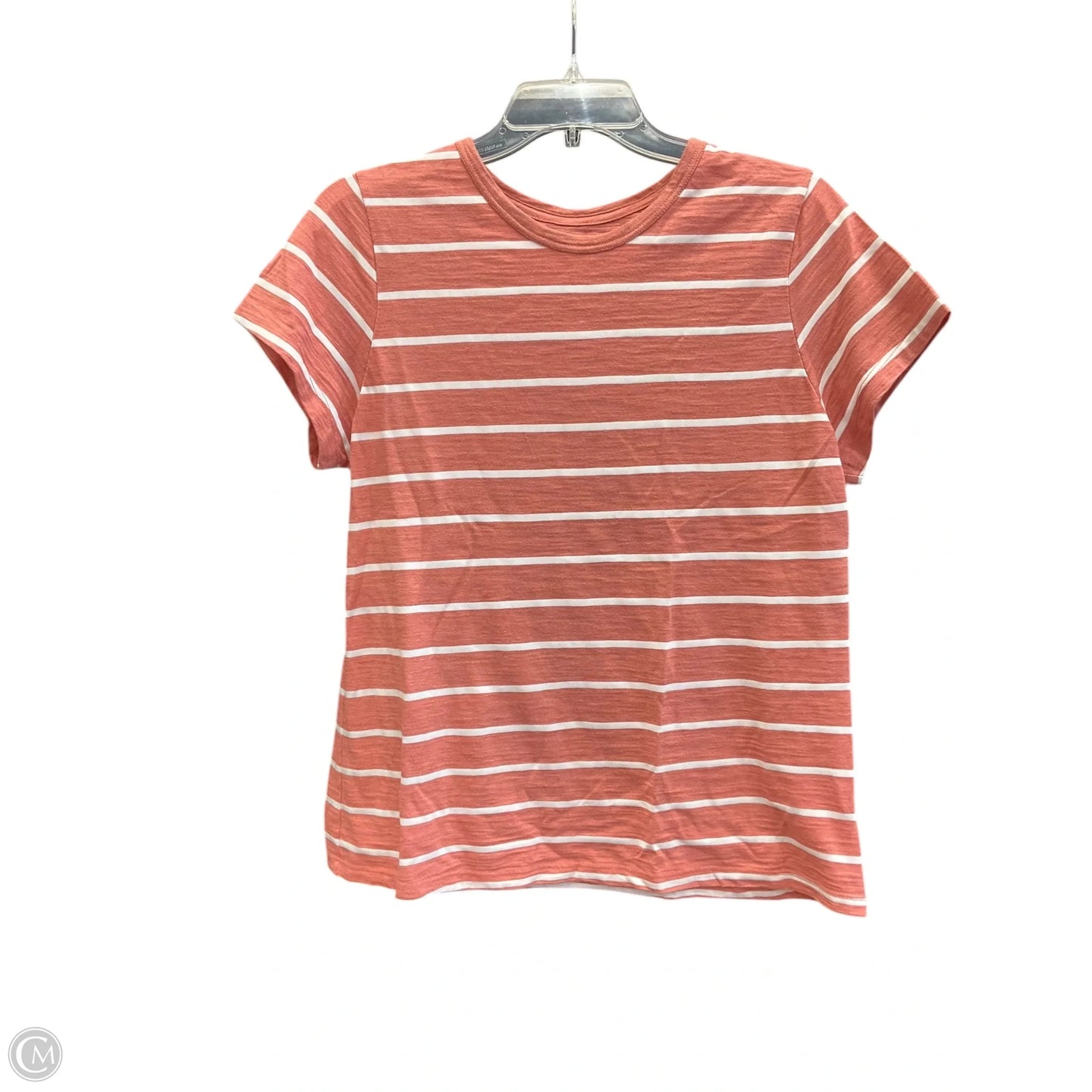 Top Short Sleeve Basic By Time And Tru In Orange, Size: L