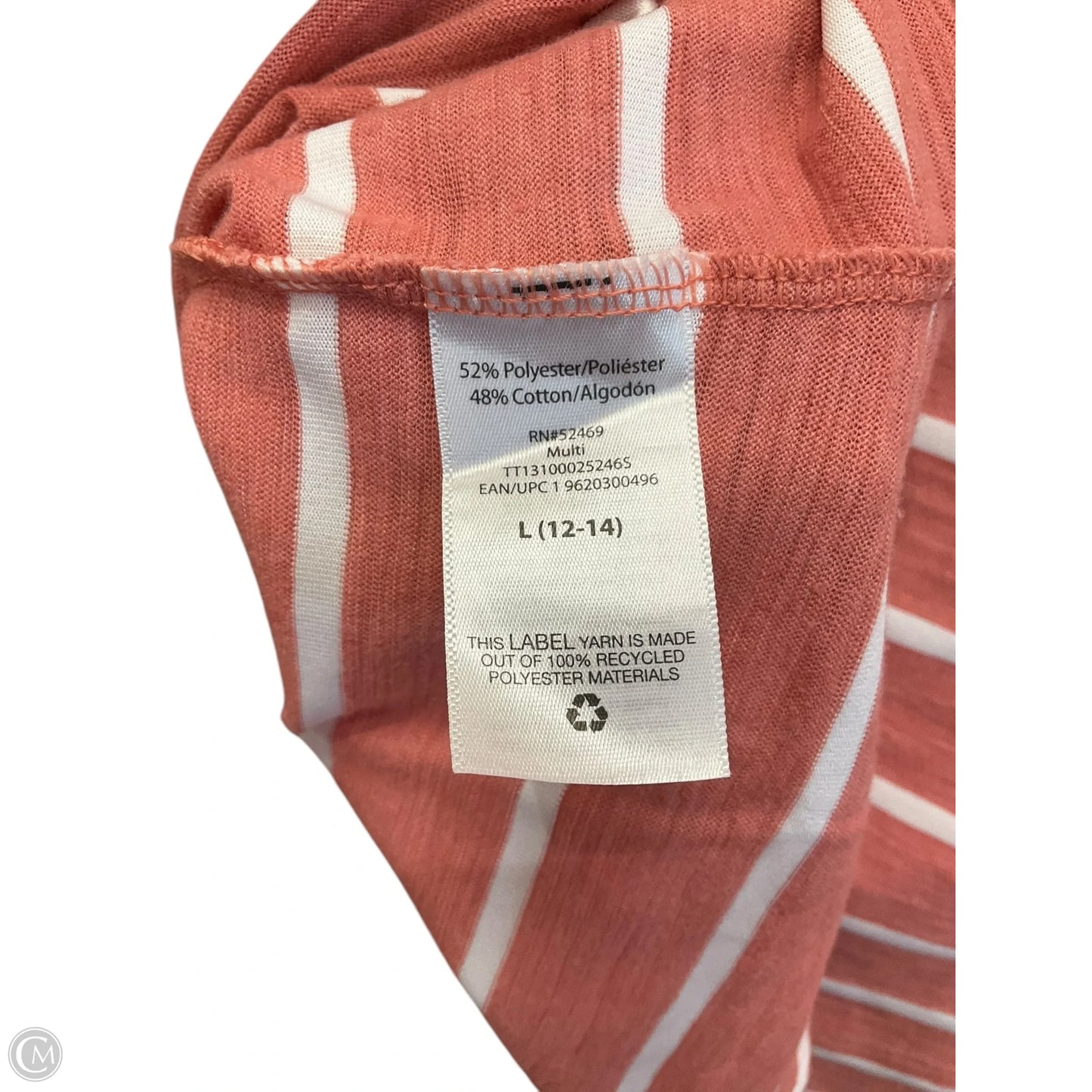 Top Short Sleeve Basic By Time And Tru In Orange, Size: L