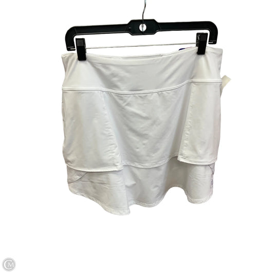 Skort By Clothes Mentor In White, Size: Xl