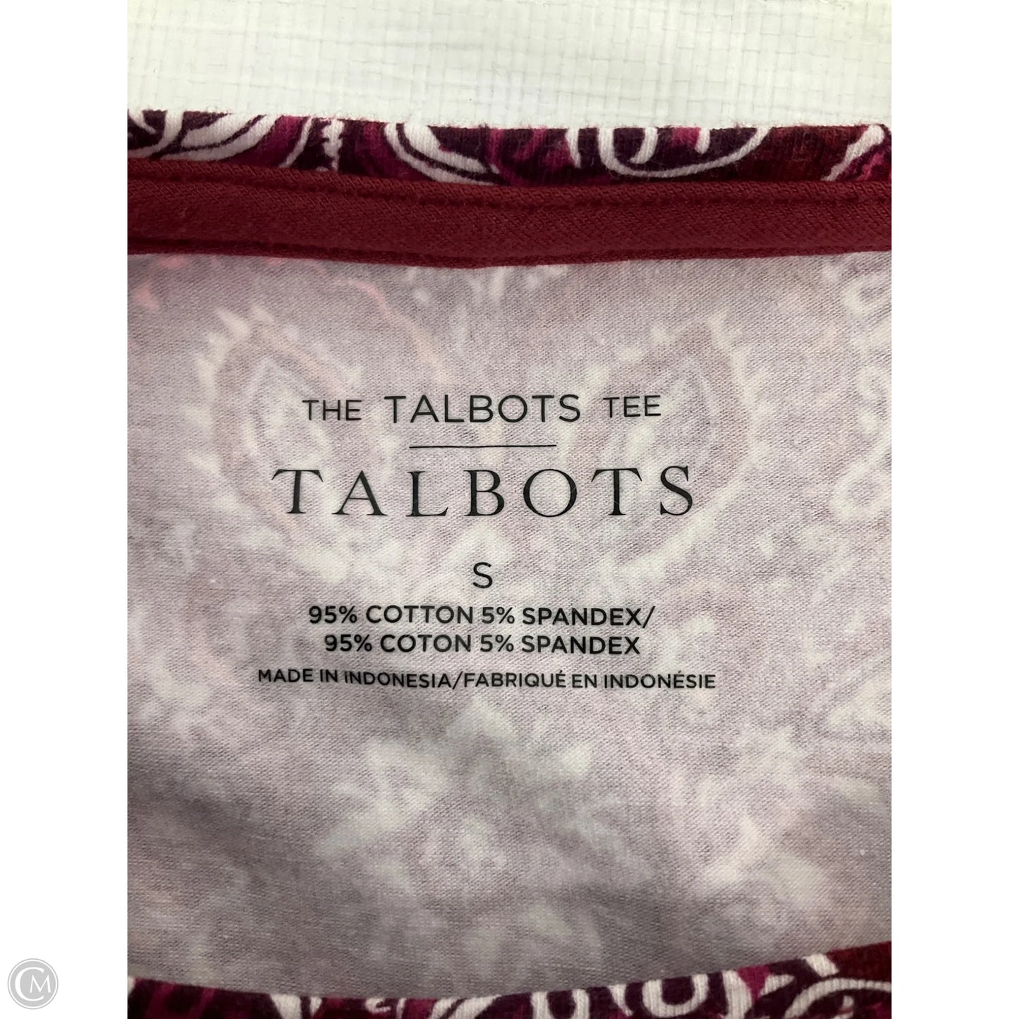Top Long Sleeve By Talbots In Purple & Red, Size: S