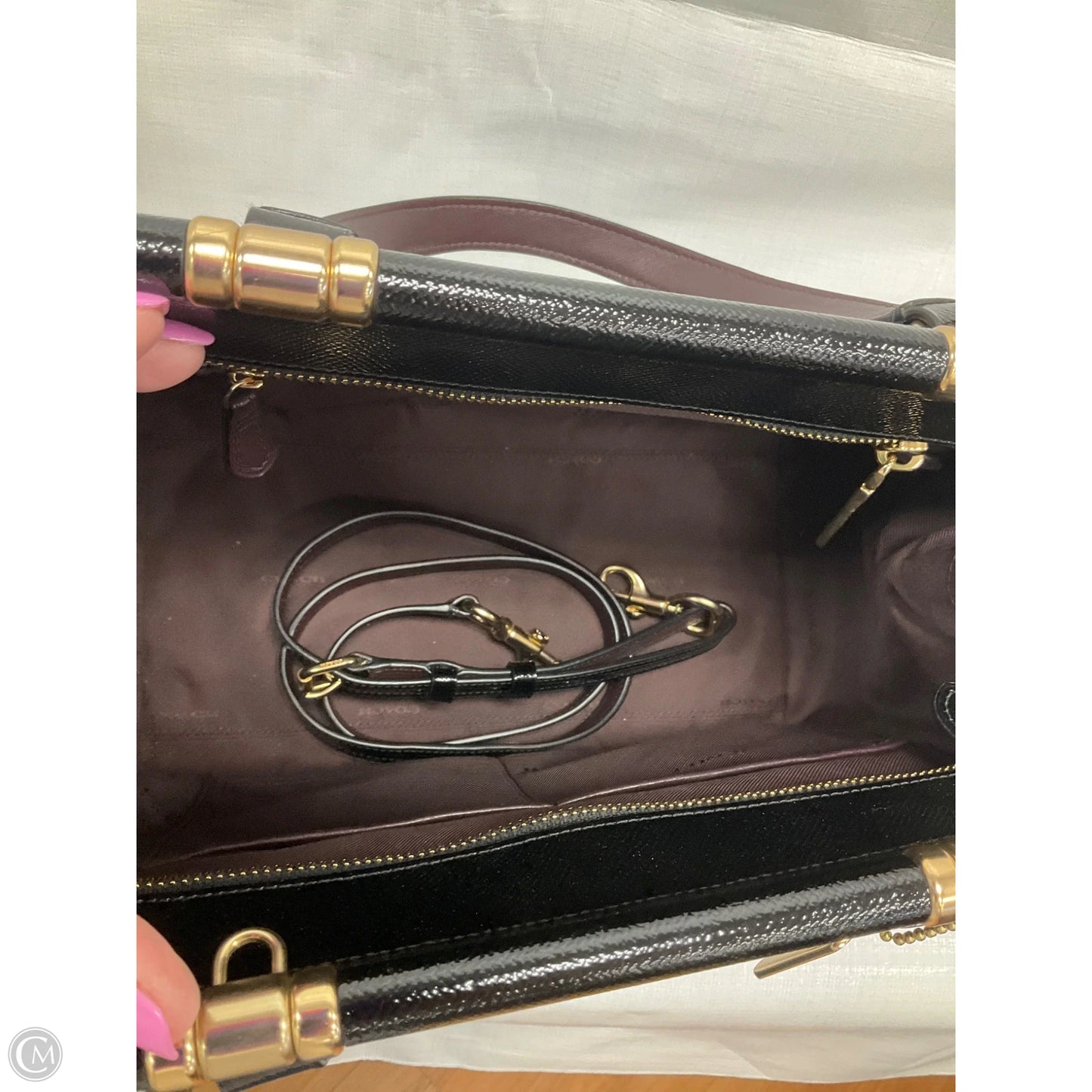 Handbag Designer By Coach, Size: Medium