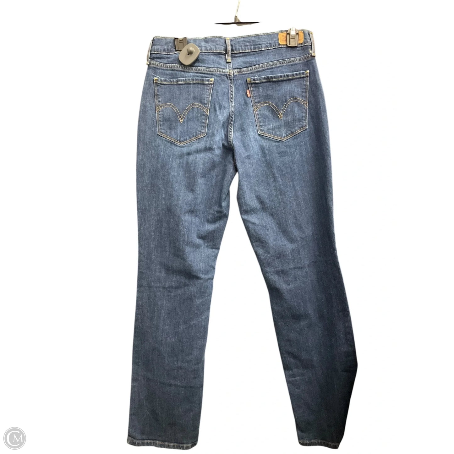 Jeans Straight By Levis In Blue Denim, Size: 8
