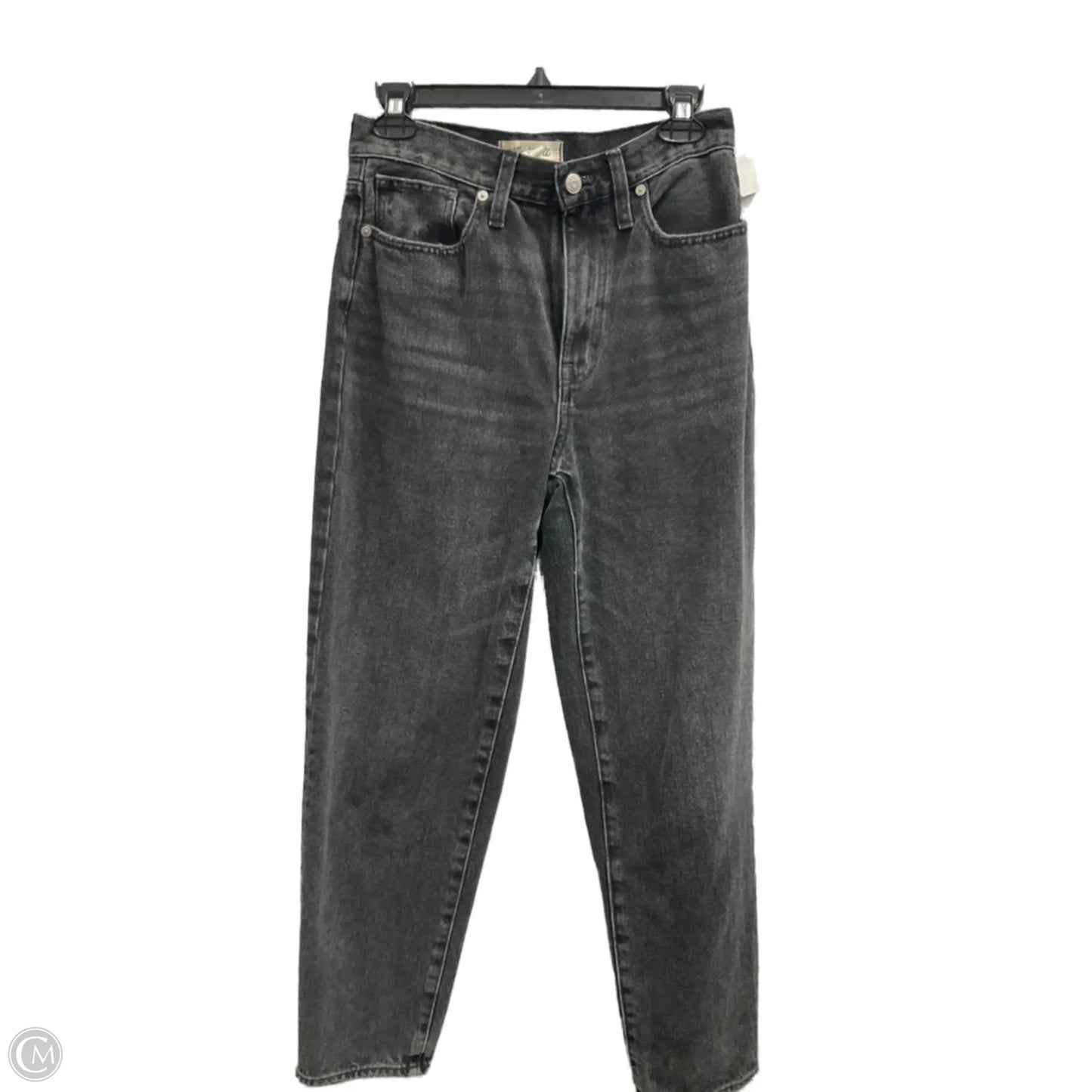 Jeans Straight By Madewell In Black Denim, Size: 2