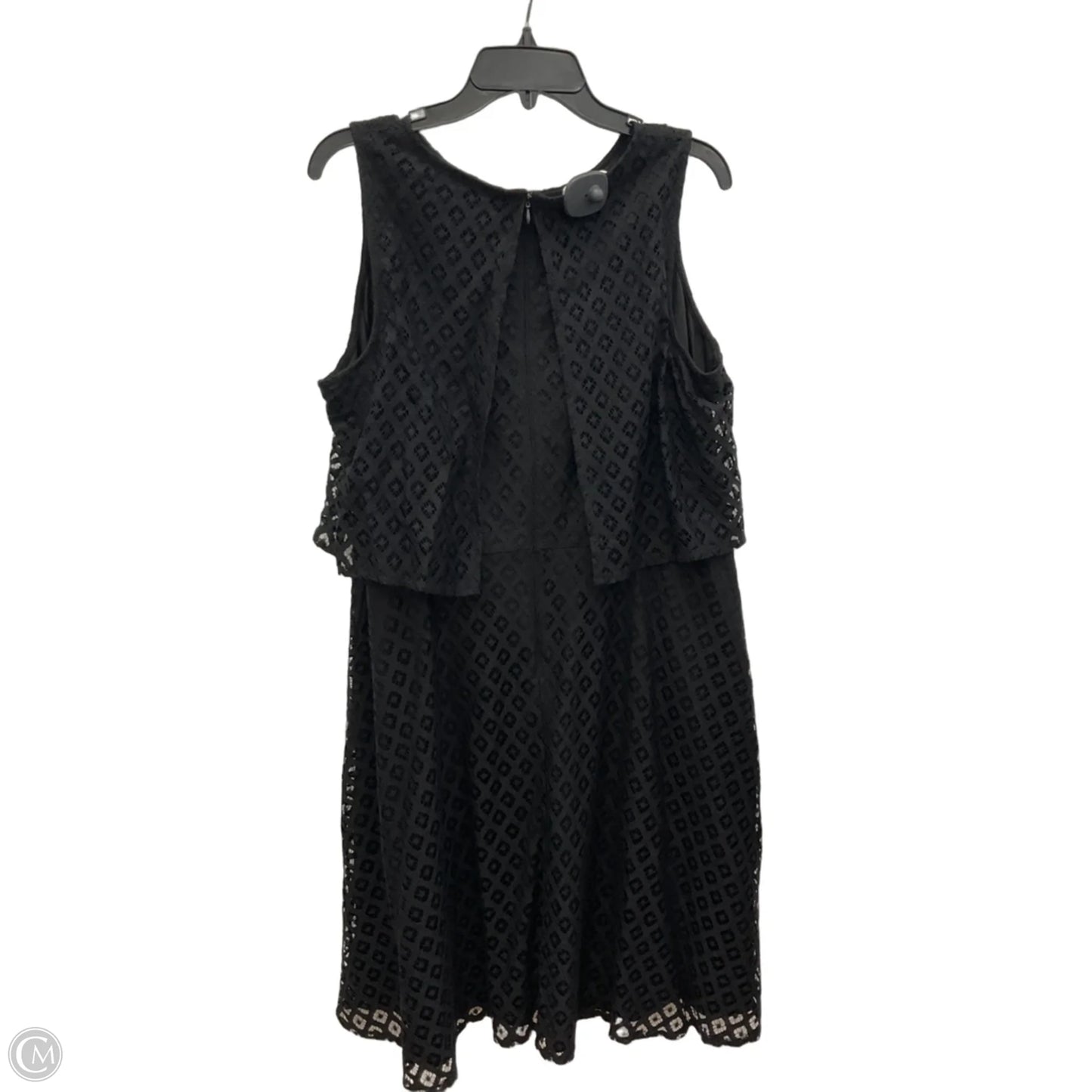 Dress Casual Midi By Chicos In Black, Size: L