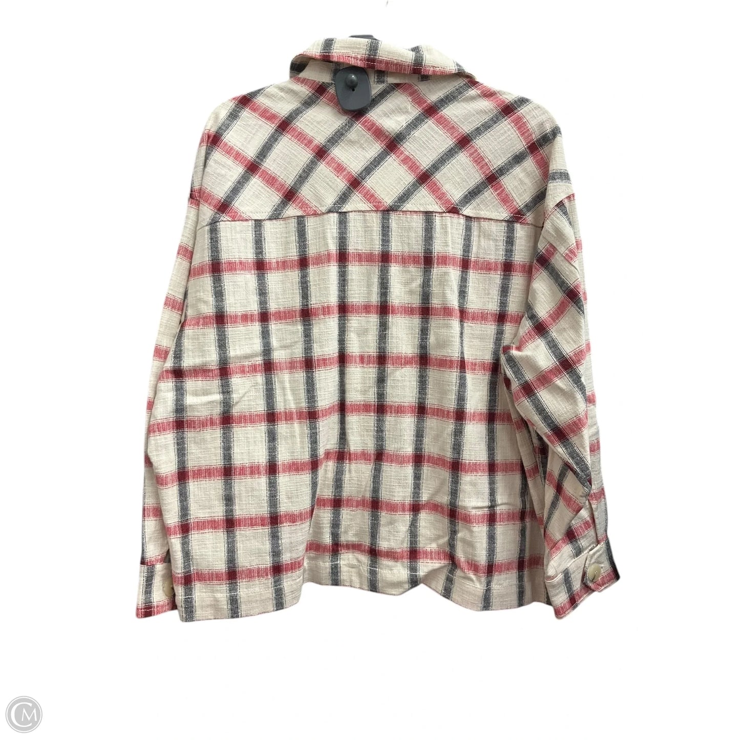 Jacket Shirt By Zara In Plaid Pattern, Size: S