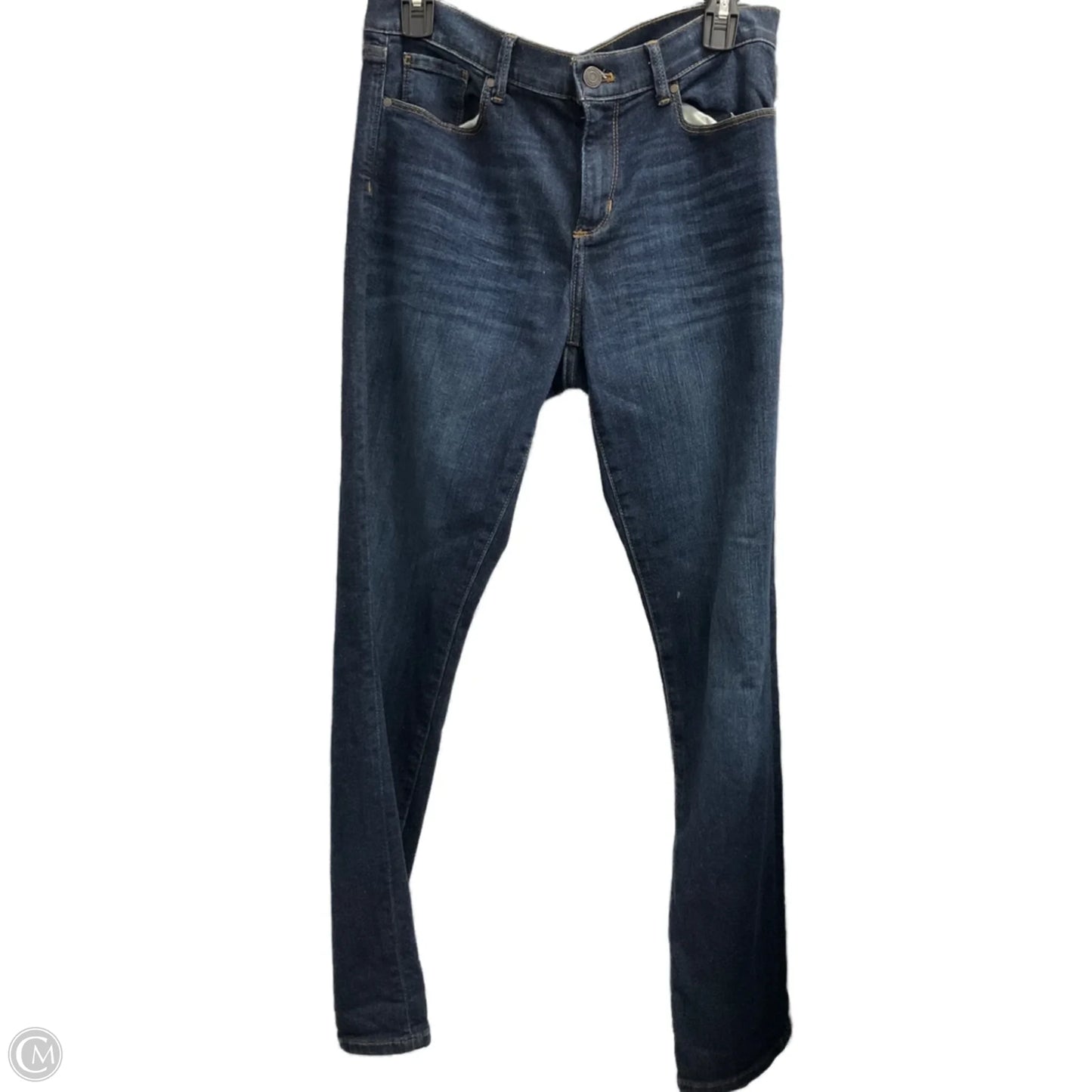 Jeans Straight By Banana Republic In Blue Denim, Size: 8