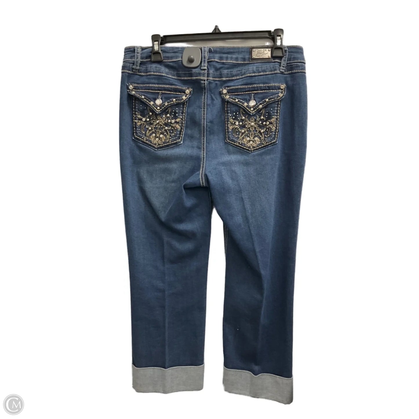 Jeans Boot Cut By Earl Jean In Blue Denim, Size: 12