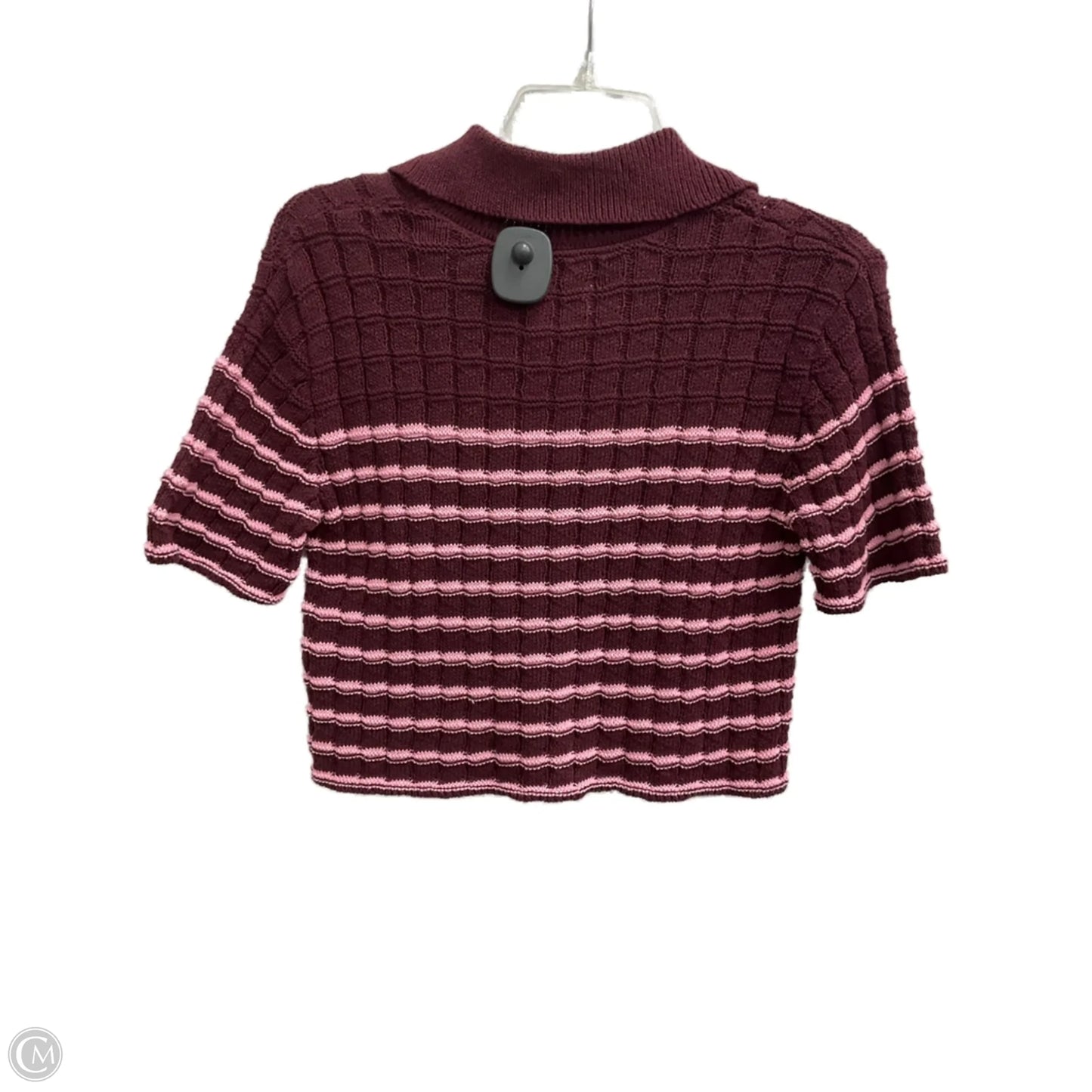 Top Short Sleeve By Kimichi Blue In Maroon, Size: Sp