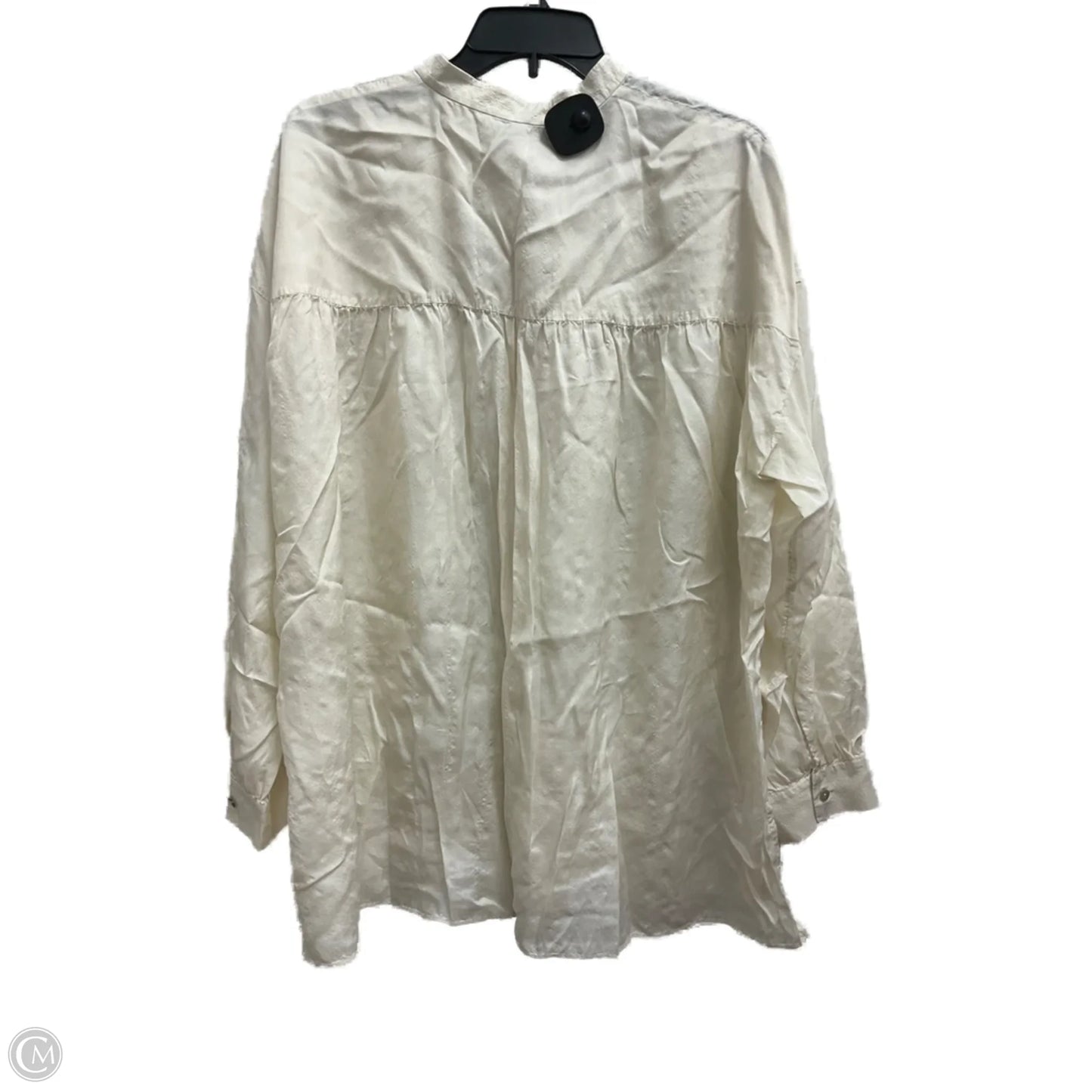 Top Long Sleeve By Eileen Fisher In Cream, Size: L