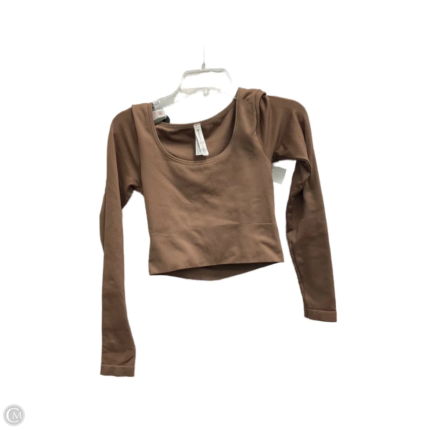 Athletic Top Long Sleeve Crewneck By Athleta In Brown, Size: Xs