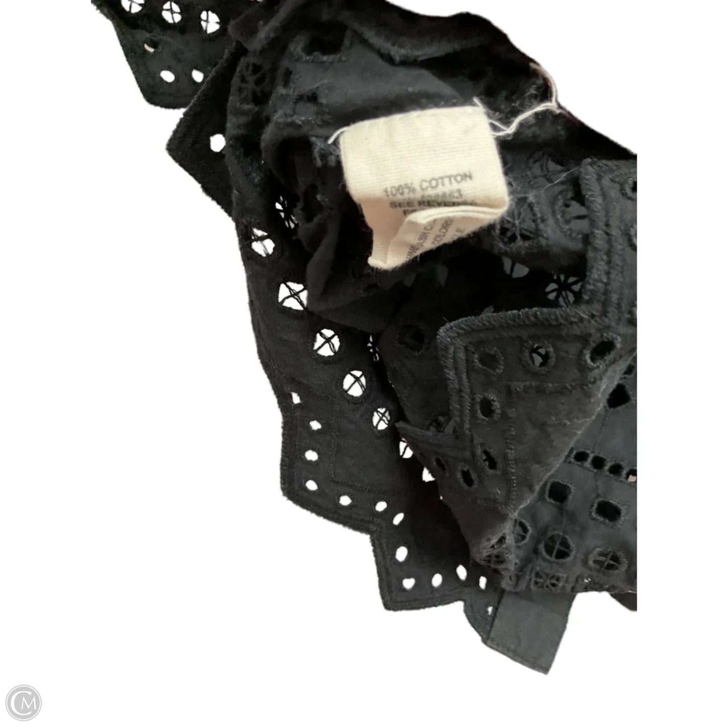 Top Short Sleeve By Nicole Miller In Black, Size: S