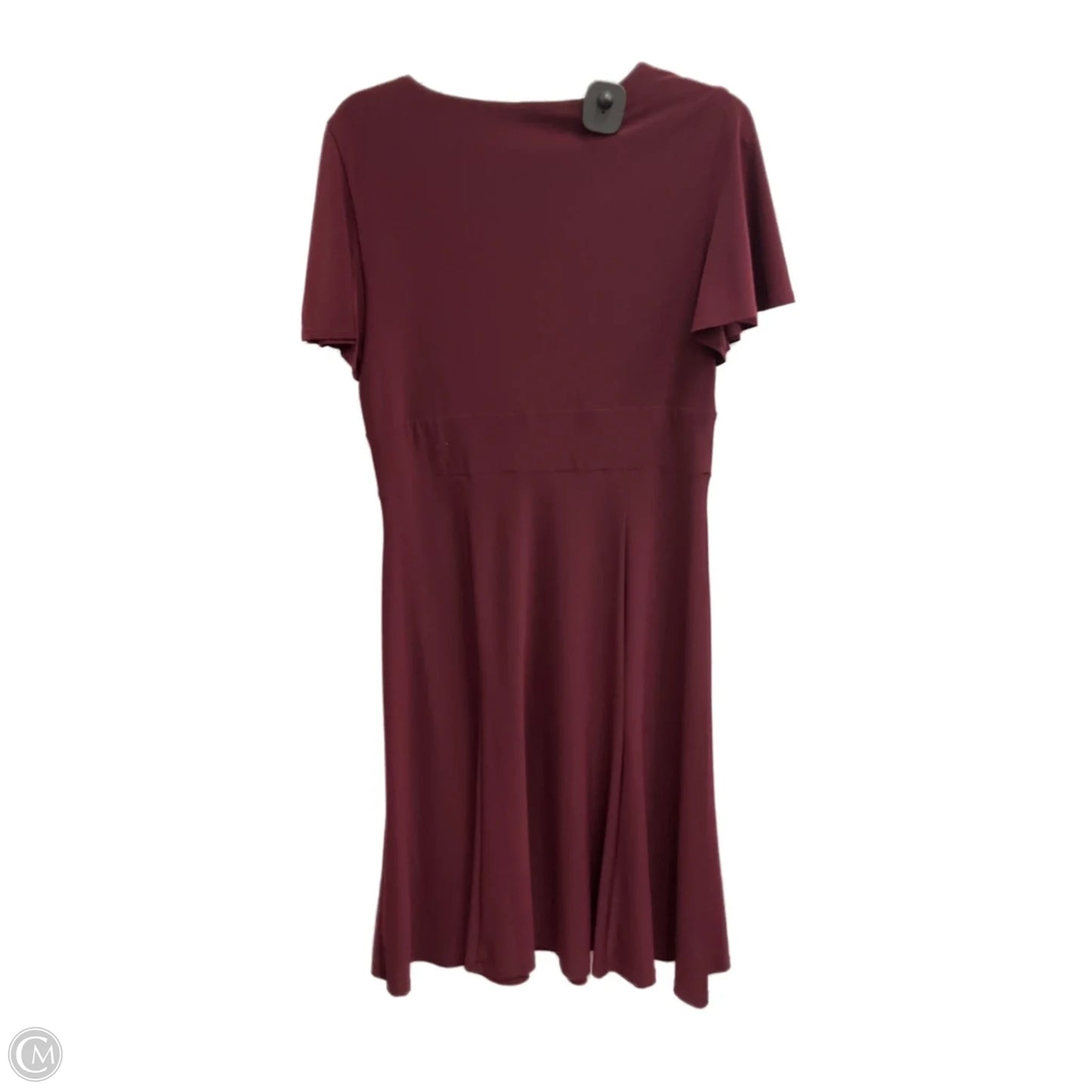 Dress Casual Midi By Chaps In Maroon, Size: L