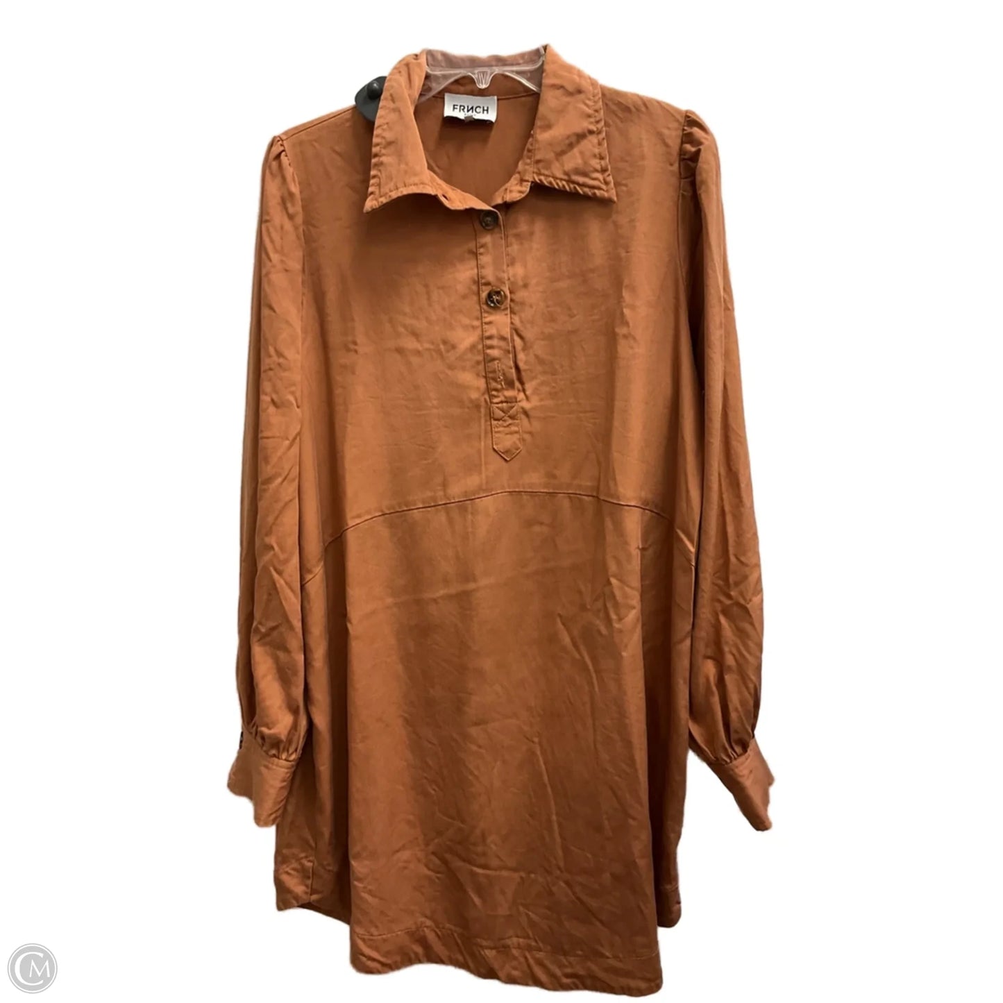 Dress Casual Midi By Cmb In Brown, Size: L