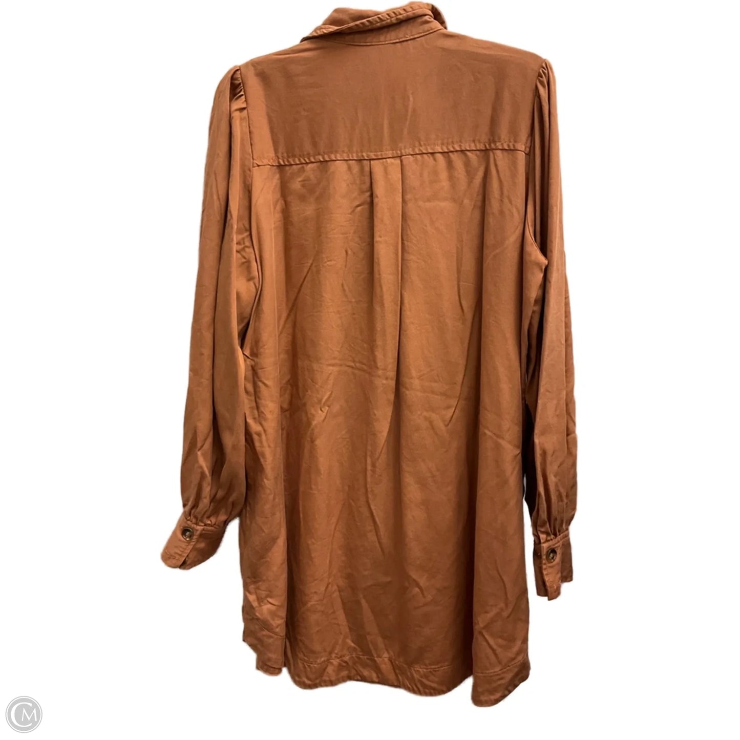 Dress Casual Midi By Cmb In Brown, Size: L