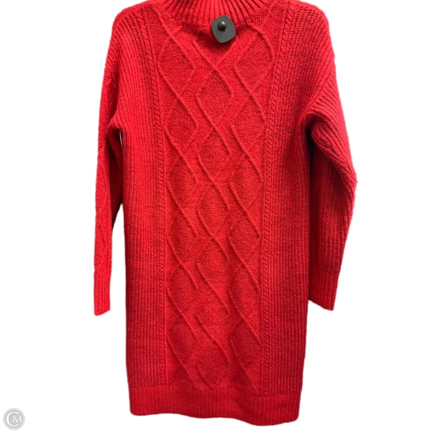 Dress Sweater By Loft In Red, Size: S