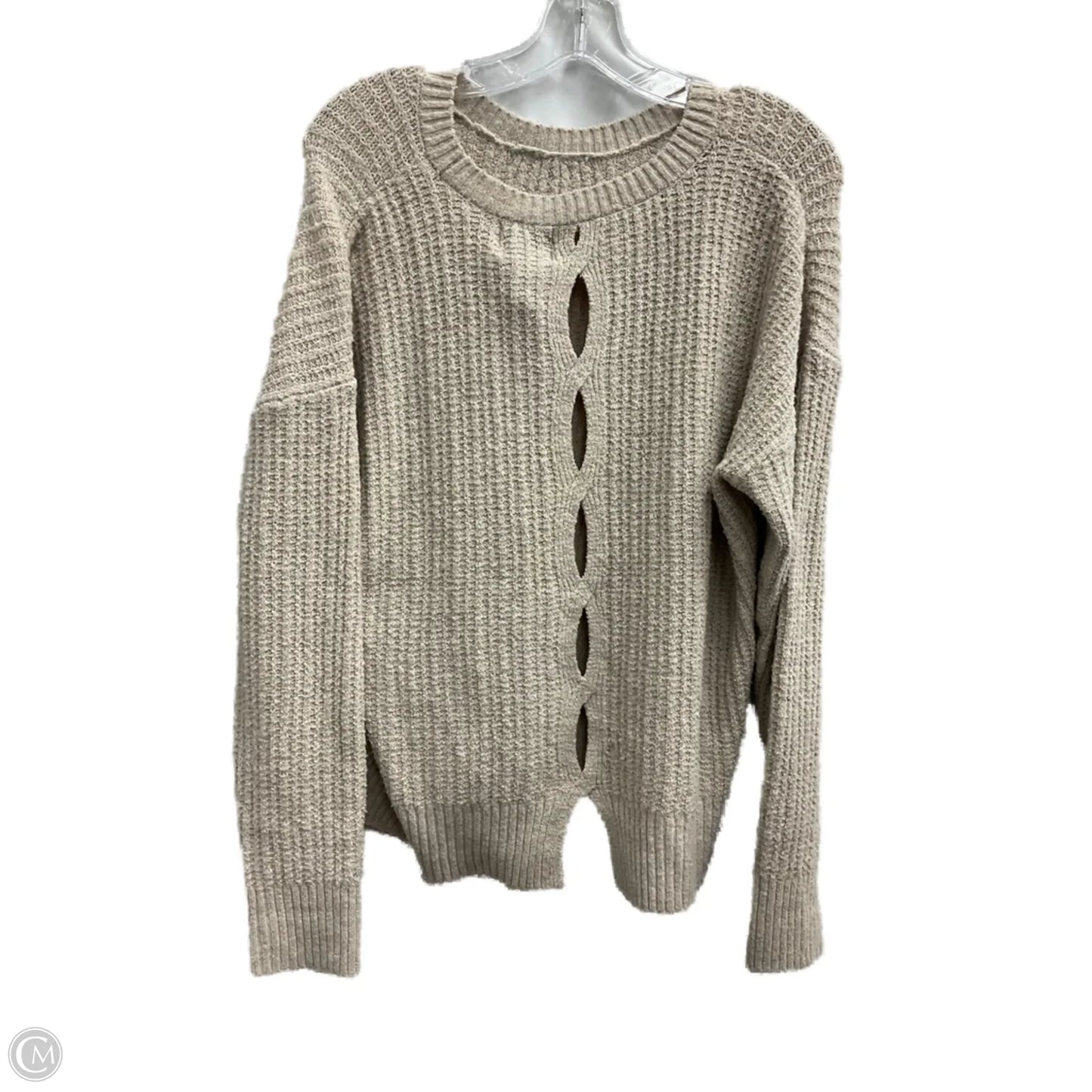 Sweater By Pink Rose In Beige, Size: L