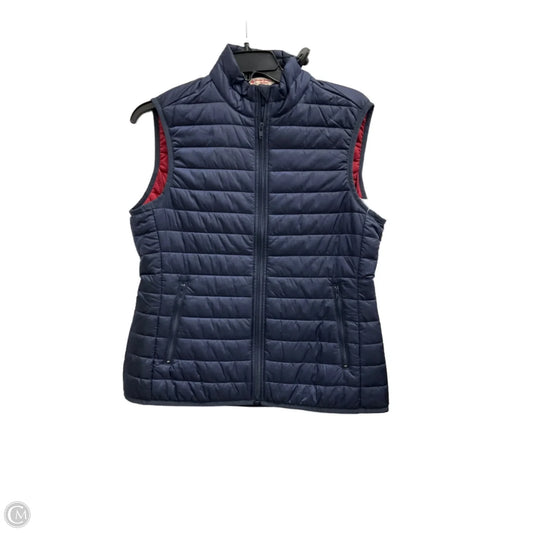 Vest Puffer & Quilted By Brooks Brothers In Blue, Size: M