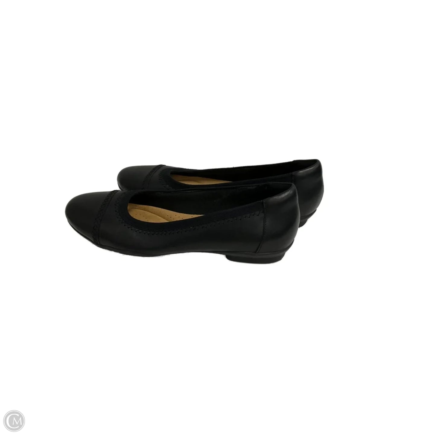 Shoes Flats By Clarks In Black, Size: 8
