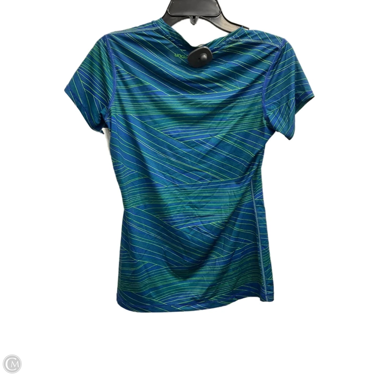 Athletic Top Short Sleeve By Under Armour In Blue, Size: Sp