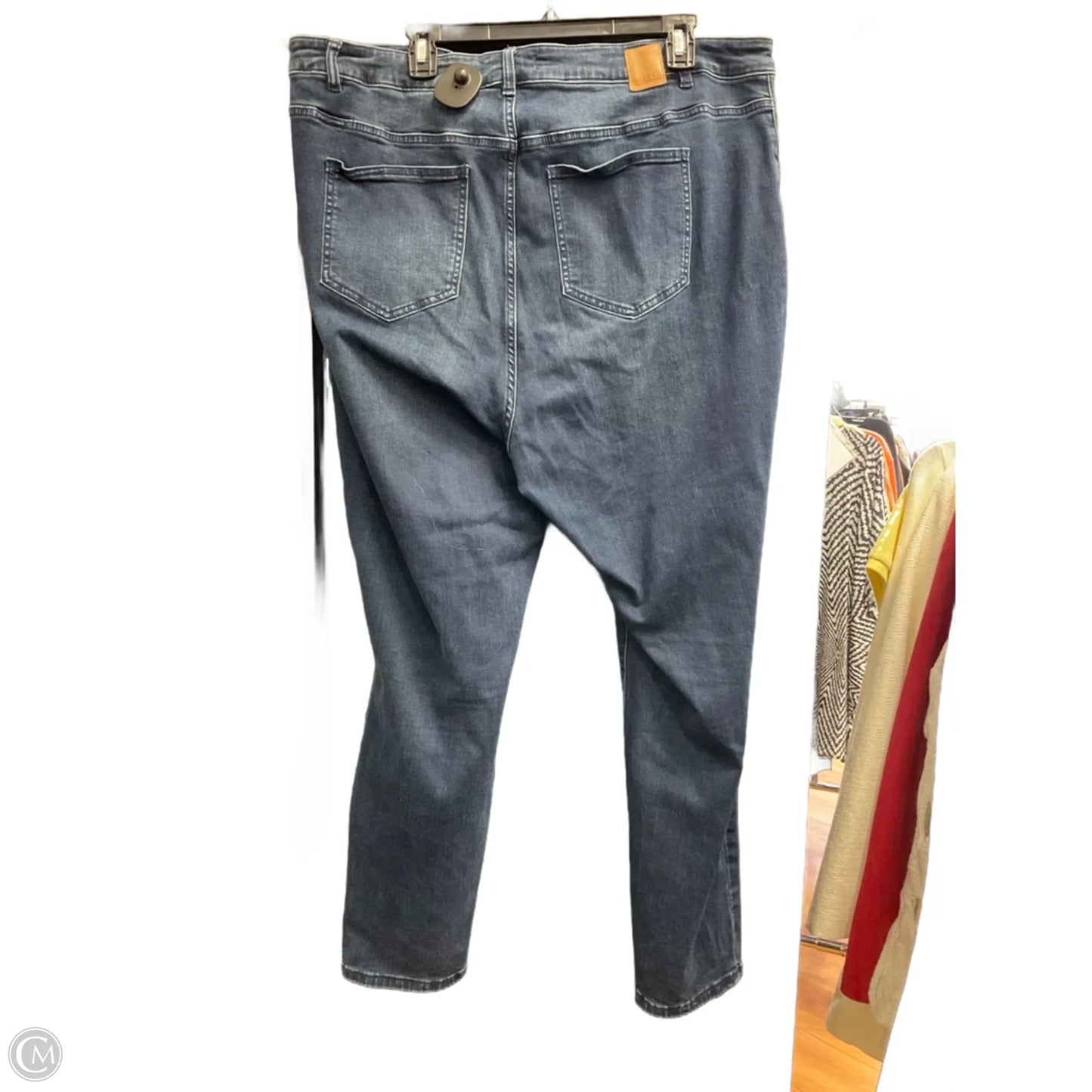 Jeans Straight By Eloquii In Blue Denim, Size: 22
