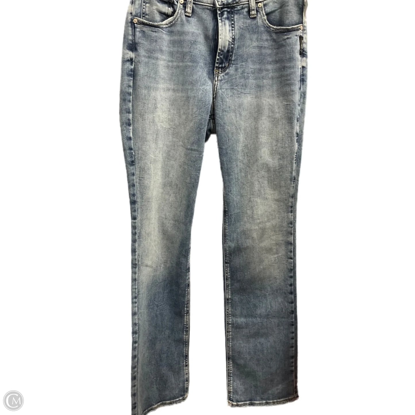 Jeans Straight By Silver In Blue Denim, Size: 8