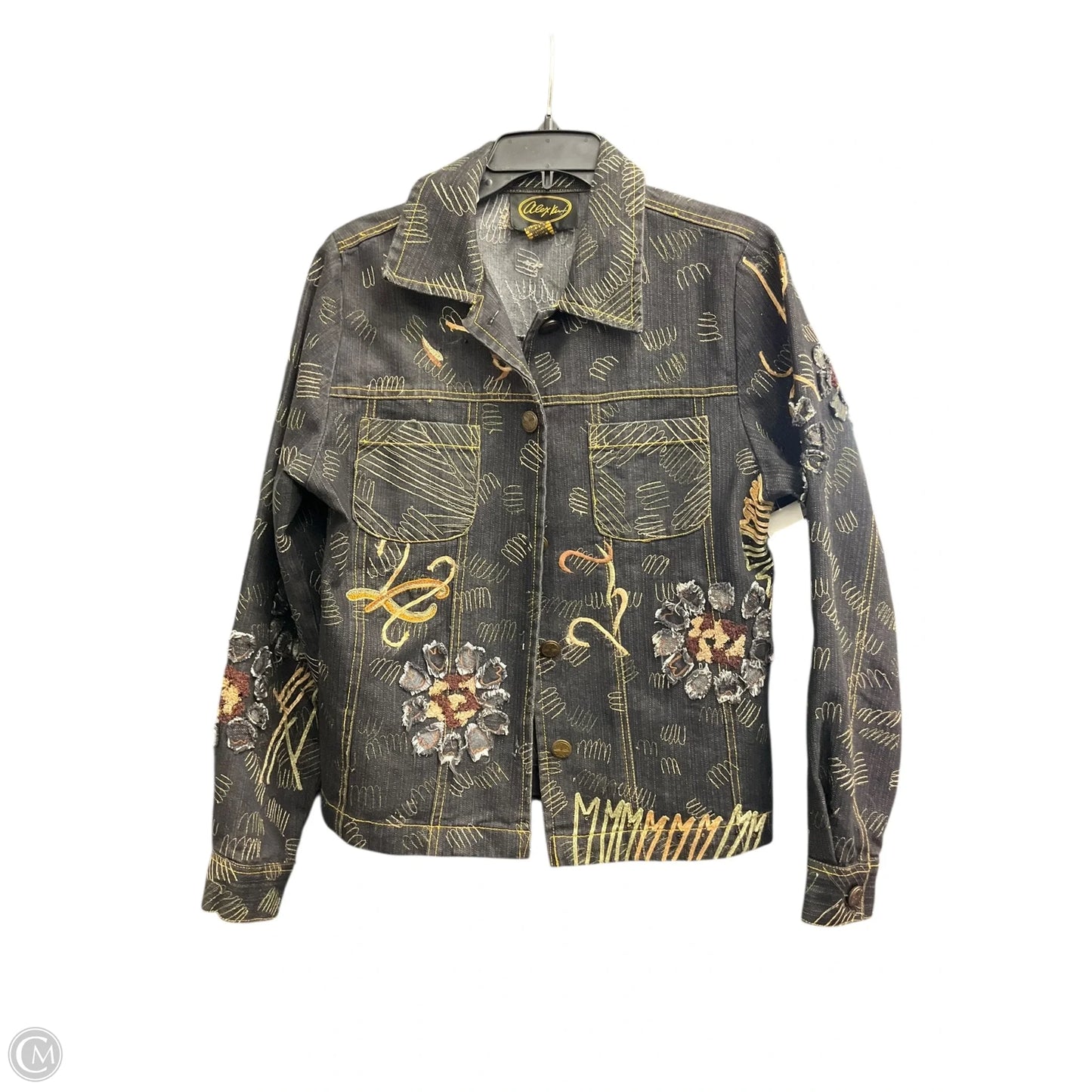 Jacket Denim By Clothes Mentor In Blue Denim, Size: M