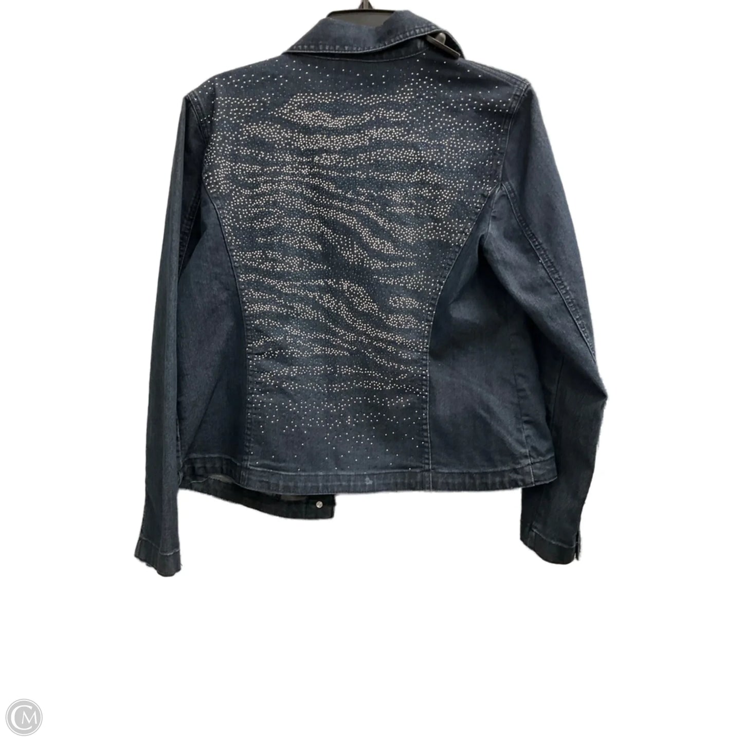 Jacket Denim By Chicos In Blue Denim, Size: M