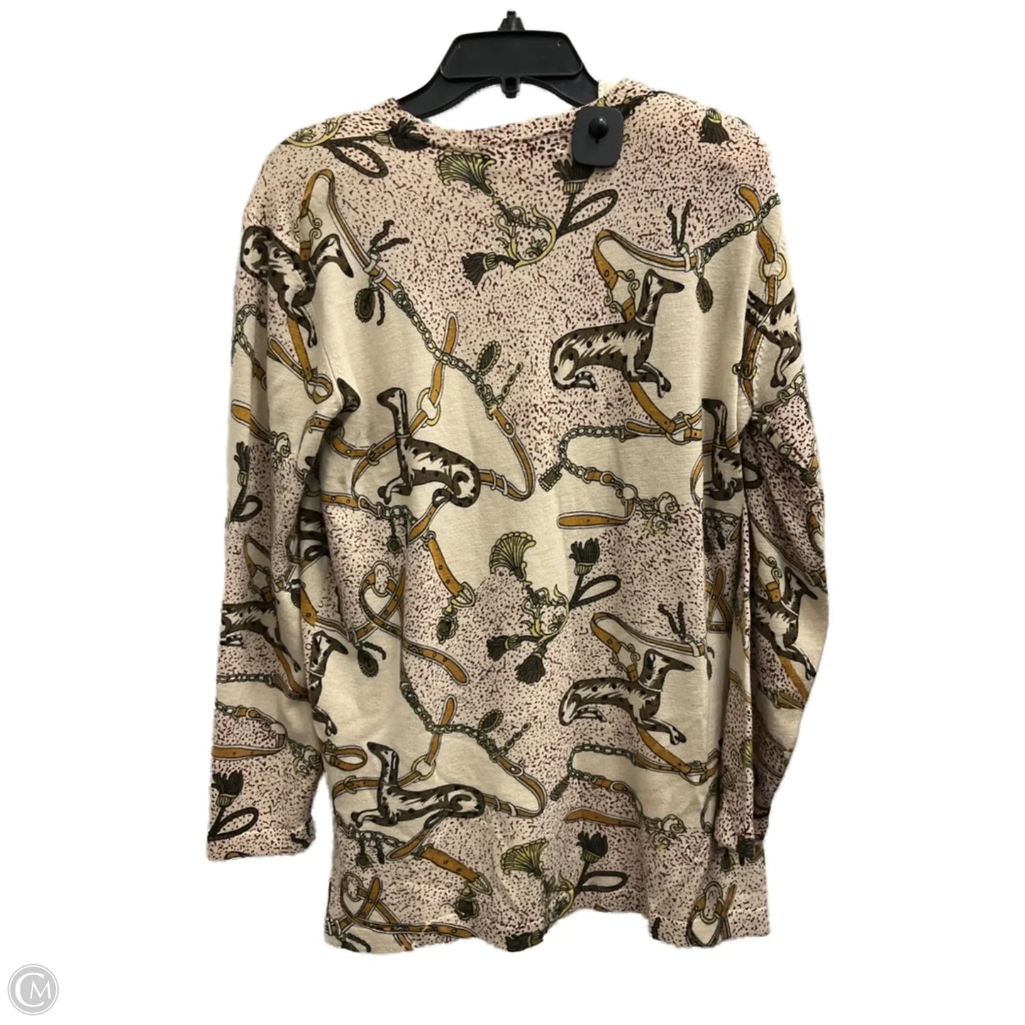 Top Long Sleeve By Clothes Mentor In Beige, Size: M