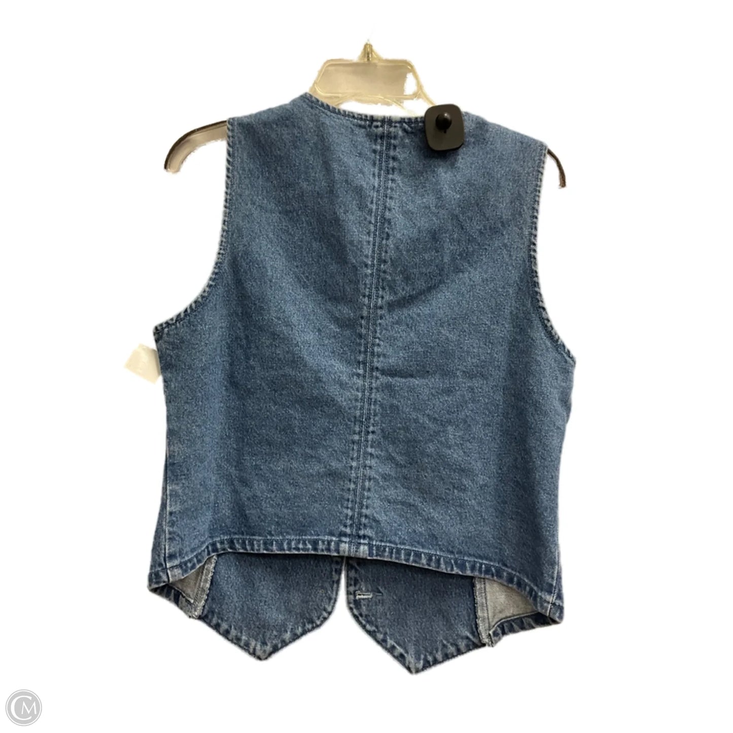 Vest Faux Fur & Sherpa By Listicle In Blue Denim, Size: M