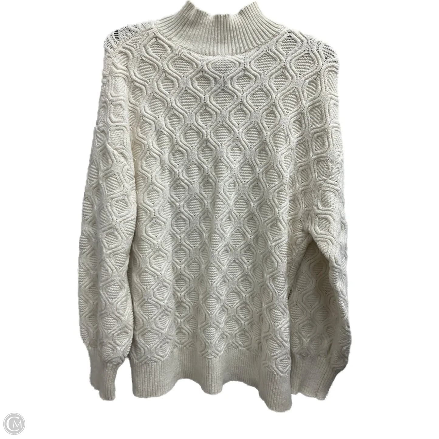 Sweater By Talbots In Cream, Size: Xl