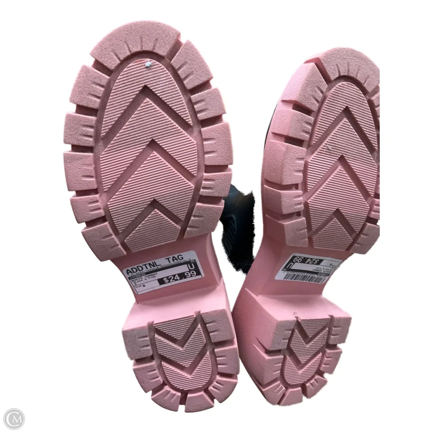 Boots Combat By Torrid In Black & Pink, Size: 8