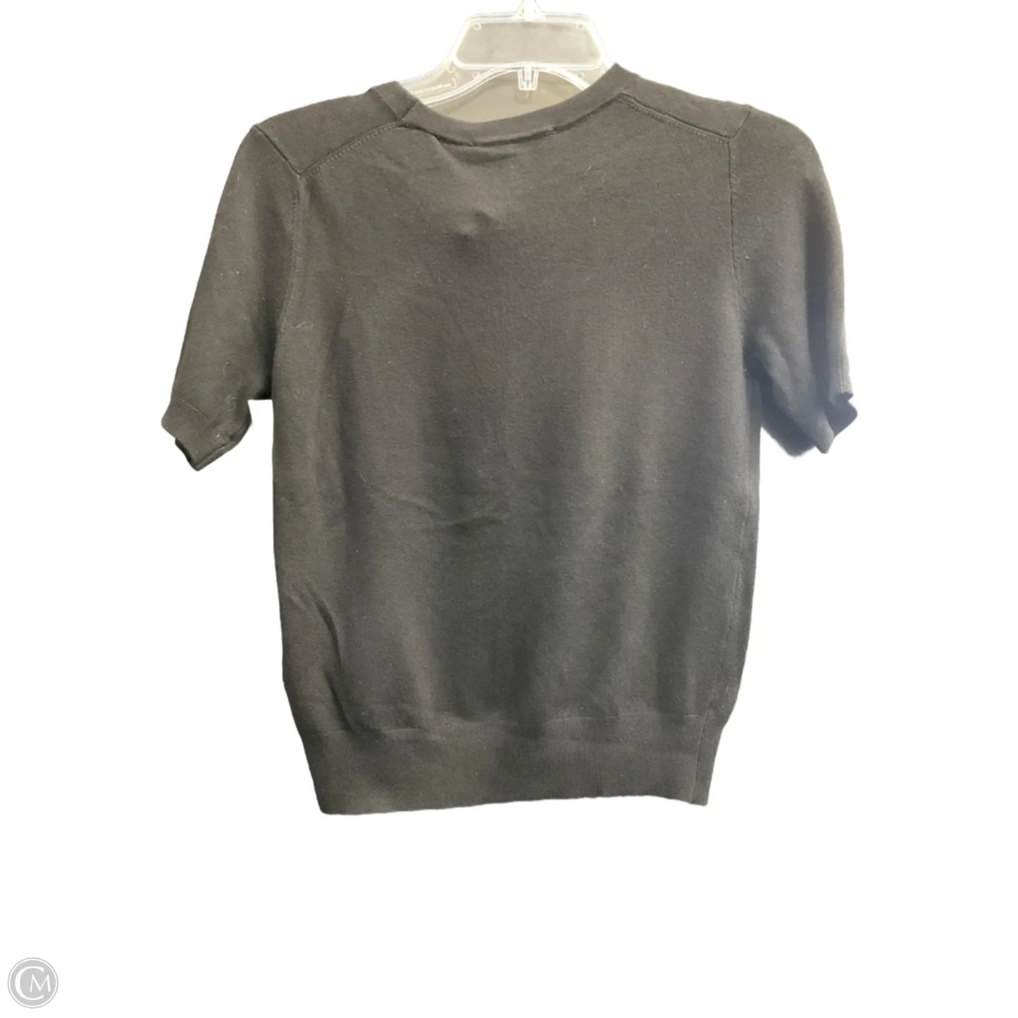 Top Short Sleeve By Zara In Black, Size: M